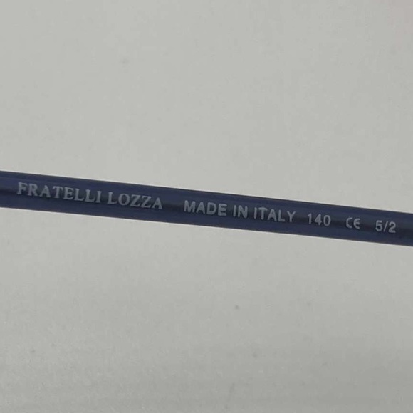 Fratelli Lozza Black Oval Sunglasses Frames - Picture 6 of 6